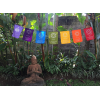 Guirlande de drapeaux tibétains 7 chakras Objets rituels bouddhistes DRAP1