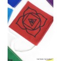 Drapeaux tibétains 7 chakras Objets rituels bouddhistes DRAP2