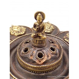 Brûleur d'encens tibétain Lotus Bouddha Brûleurs et porte-encens AA25.2