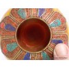 Boîte à bijoux tibétaine en Ambre et métal vieilli Artisanat tibétain bouddhiste BAT6.3
