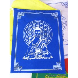 Guirlande de 10 drapeaux tibétains Bouddha Drapeaux tibétains PEA4