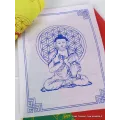 Guirlande de 10 drapeaux tibétains Bouddha - Drapeaux tibétains