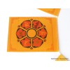 Guirlande de 10 drapeaux tibétains cartonnés Chenrezi Drapeaux tibétains DRACA4