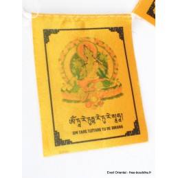 Guirlande de 10 drapeaux tibétains divinités bouddhistes Drapeaux tibétains DRACA5
