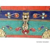 Grosse boîte à bijoux tibétaine sertie de pierres Artisanat tibétain bouddhiste BAT14