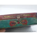 Boîte à bijoux bouddhiste en pierres vieillies - Artisanat tibétain bouddhiste