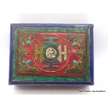 Boîte à bijoux bouddhiste look antique Artisanat tibétain bouddhiste BAT16