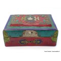 Boîte à bijoux bouddhiste look antique Artisanat tibétain bouddhiste BAT16
