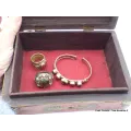 Boîte à bijoux bouddhiste look antique - Artisanat tibétain bouddhiste