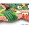 Décoration murale en bois Mahakala peint à la main Statuettes Bouddhistes CHEP2