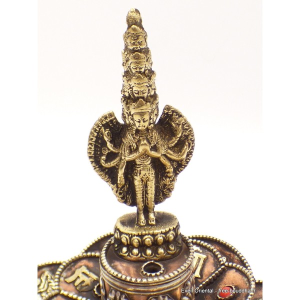 Brûleur d'encens tibétain Lotus Bouddha Thaï Brûleurs et porte-encens AA25.5