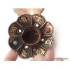 Brûleur d'encens tibétain Lotus Bouddha Thaï Brûleurs et porte-encens AA25.5