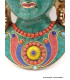 Masque de Tara en résine serti de pierres Statuettes Bouddhistes MATV5