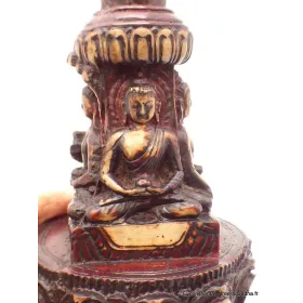 Statuette bouddhiste Stupa tibétain newari temple bouddhiste - Statuettes bouddhistes tibétaines artisanales