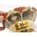 Grand bol d'offrande laiton émaillé 19 cm plusieurs coloris - Bols d'offrandes bouddhistes
