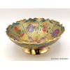 Grand bol d'offrande laiton émaillé 19 cm plusieurs coloris Bols d'offrandes bouddhistes GBOL1