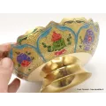 Grand bol d'offrande laiton émaillé 19 cm plusieurs coloris - Bols d'offrandes bouddhistes