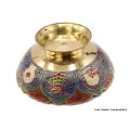 Grand bol d'offrande laiton émaillé 19 cm plusieurs coloris - Bols d'offrandes bouddhistes