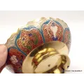 Grand bol d'offrande laiton émaillé 19 cm plusieurs coloris - Bols d'offrandes bouddhistes