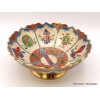 Grand bol d'offrande laiton émaillé 19 cm plusieurs coloris Bols d'offrandes bouddhistes GBOL1