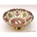 Grand bol d'offrande laiton émaillé 19 cm plusieurs coloris - Bols d'offrandes bouddhistes