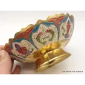 Grand bol d'offrande laiton émaillé 19 cm plusieurs coloris - Bols d'offrandes bouddhistes