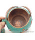 Théière tibétaine en pierres turquoise et corail Artisanat tibétain bouddhiste TH1