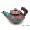 Théière tibétaine Dragon en fonte Artisanat tibétain bouddhiste TH3