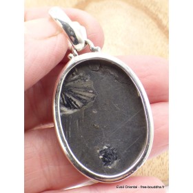 Pendentif argent Chrysanthème bélière feuille Pendentifs pierres naturelles GH11.2
