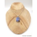 Pendentif Labradorite bleue facettée rectangulaire qualité AAA Pendentifs pierres naturelles AW60.2