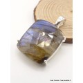 Pendentif Labradorite bleue facettée rectangulaire qualité AAA Pendentifs pierres naturelles AW60.2