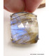 Pendentif Labradorite bleue facettée rectangulaire qualité AAA Pendentifs pierres naturelles AW60.2