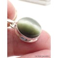 Pendentif Chrysobéryl Oeil de chat Pendentifs pierres naturelles YM1