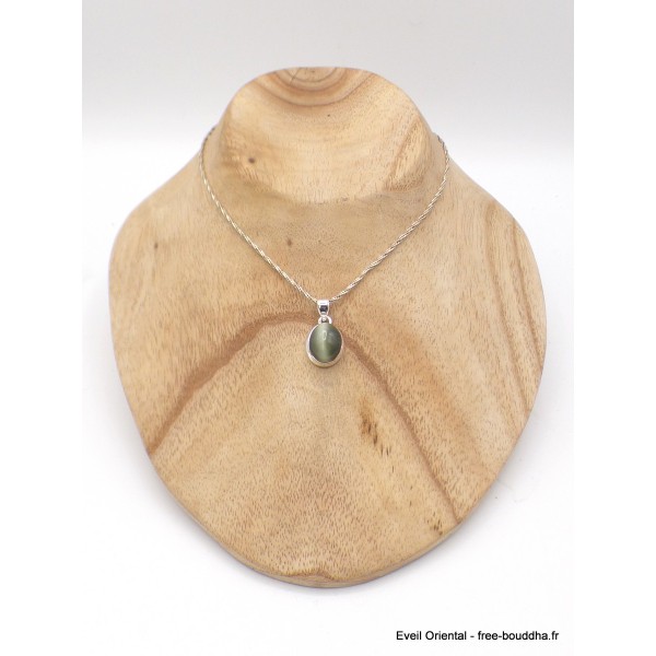 Pendentif Chrysobéryl Oeil de chat Pendentifs pierres naturelles YM1