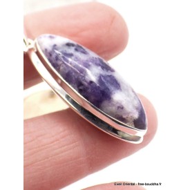 Pendentif marquise Opale flamme violette Bijoux en Opales AW114