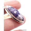 Pendentif marquise Opale flamme violette Bijoux en Opales AW114