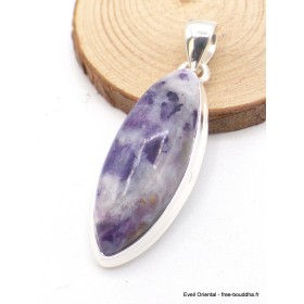 Pendentif marquise Opale violette (flamme violette) Pendentifs pierres naturelles AW114