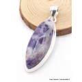 Pendentif marquise Opale flamme violette Bijoux en Opales AW114