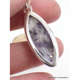Pendentif marquise Opale violette (flamme violette) Pendentifs pierres naturelles AW114