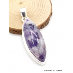 Pendentif marquise Opale violette (flamme violette) Pendentifs pierres naturelles AW114
