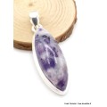 Pendentif marquise Opale flamme violette Bijoux en Opales AW114