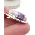 Pendentif marquise Opale flamme violette asymétrique - Bijoux en Opales