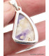 Pendentif marquise Opale flamme violette asymétrique Bijoux en Opales AW114.2