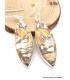 Boucles d'oreilles Jaspe Brecchia marquise Bijoux en Jaspe AW81