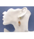 Boucles d'oreilles Jaspe Brecchia marquise Bijoux en Jaspe AW81