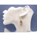 Boucles d'oreilles Jaspe Brecchia marquise Bijoux en Jaspe AW81