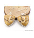 Petites Boucles d'oreilles Jaspe Brecchia triangulaires Bijoux en Jaspe AW81.1