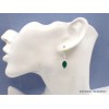 Boucles d'oreilles marquise Onyx vert facetté Boucles d'oreilles en pierres AW83