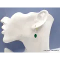 Boucles d'oreilles marquise Onyx vert facetté - Boucles d'oreilles en pierres naturelles