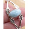 Bracelet Jonc en larimar motif feuilles Bijoux en Larimar AW28.1